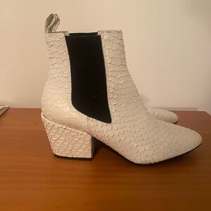 Matisse Faux Snake skin Textured Ankle Booties